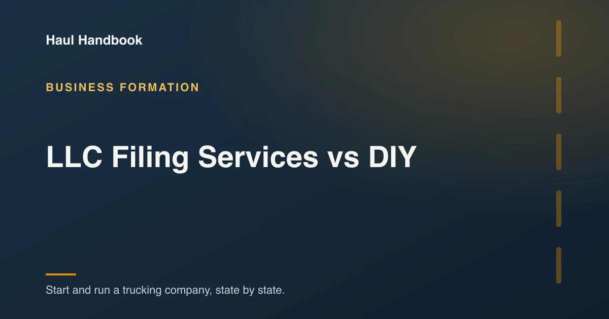 Cover image: filing an LLC yourself compared with using a filing service
