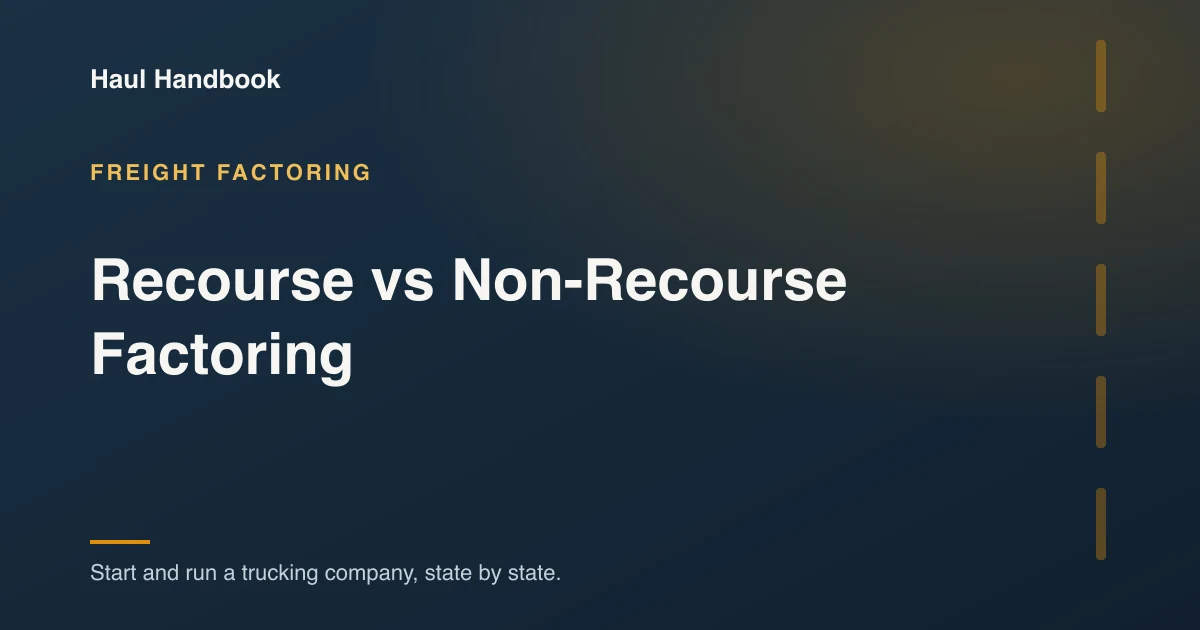 Cover image: the difference between recourse and non-recourse factoring